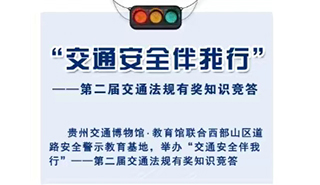 “交通安全伴我行 ”第二届交通法规有奖知识竞答活动海报